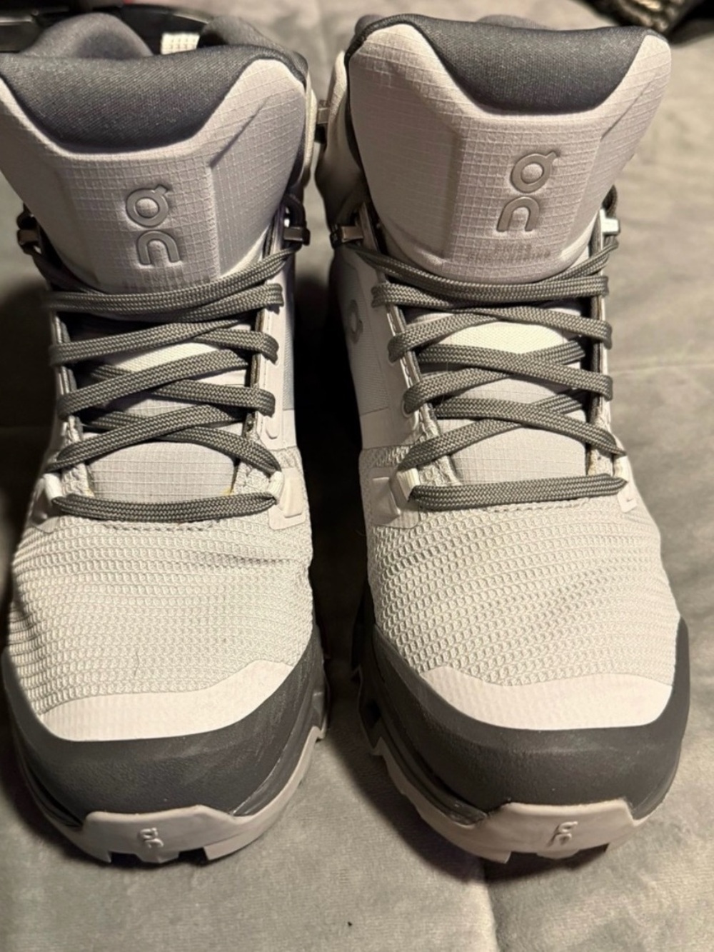 On Running Women’s Cloudrock Mid Waterproof Grey Hiking Shoes